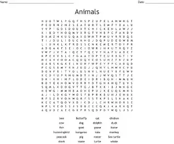 18 animals word search printable pdf samples kitty baby love