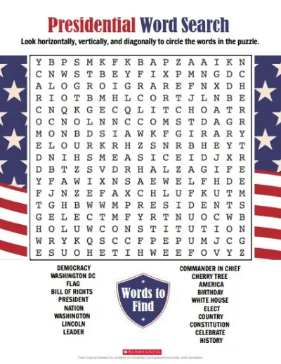 15 american presidents word search printable puzzles kitty baby love