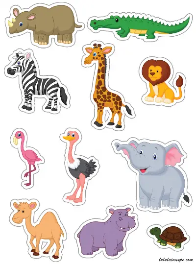 10 printable zoo animals kitty baby love