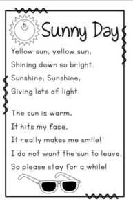 12 Kindergarten Poetry Samples | KittyBabyLove.com