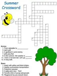 6 mind blowing summer crossword puzzles kittybabylove com