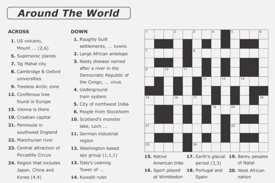 15 Hard Crossword Puzzles for You to Solve