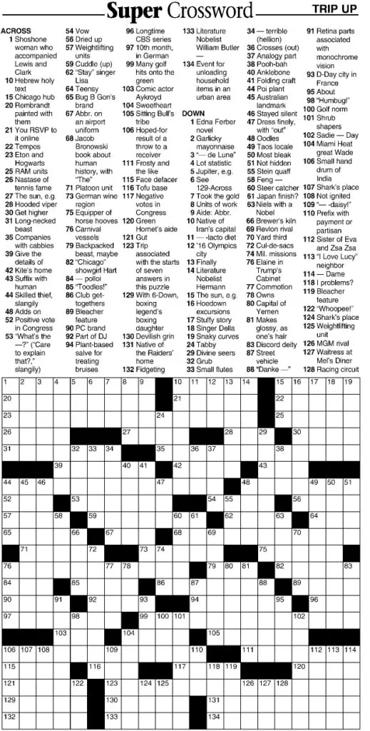 15 Hard Crossword Puzzles For You To Solve