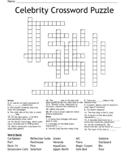 10 Tricky Celebrity Crossword Puzzles Kitty Baby Love
