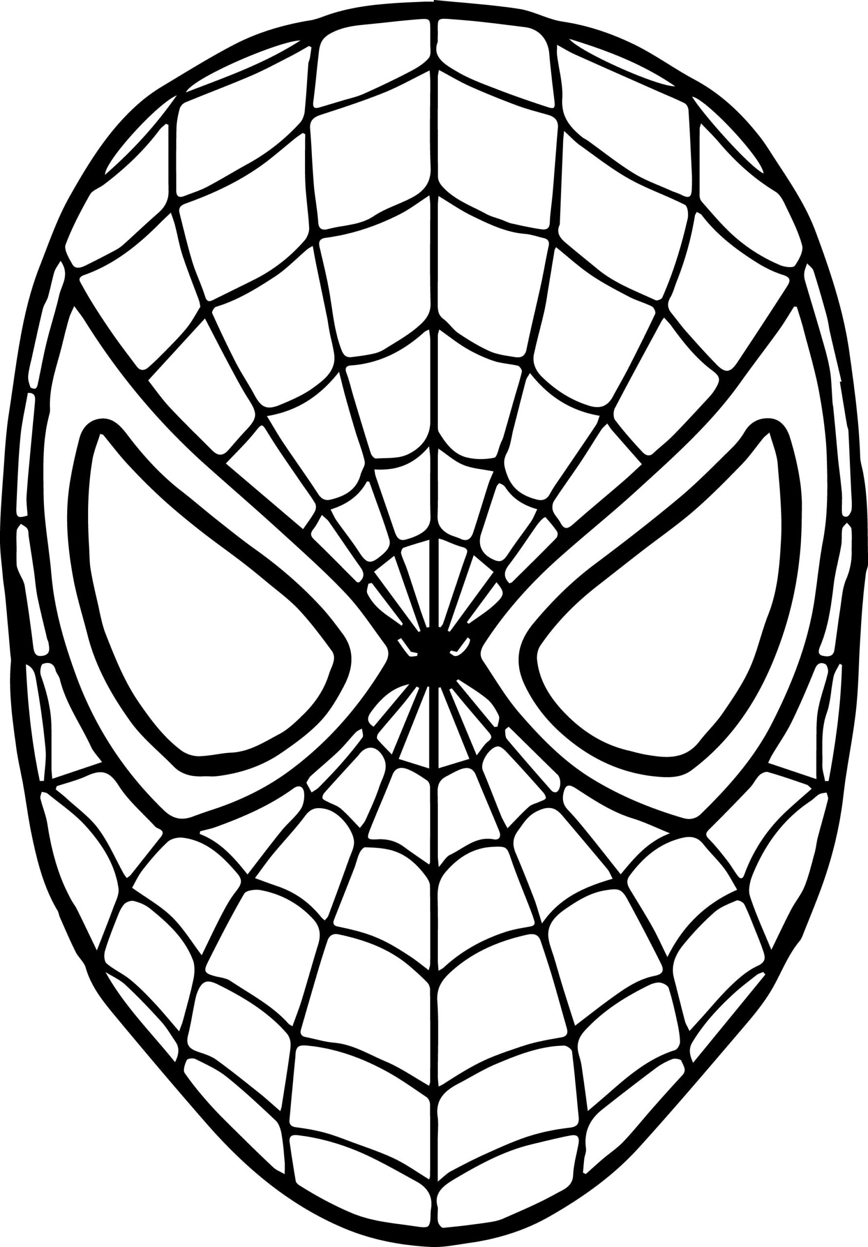 Spider Man Mask Template