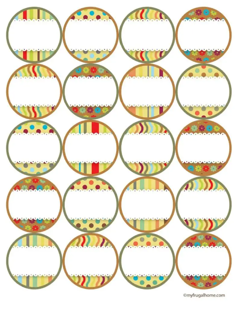 14 Round Printable Labels to Mark Things in Style - Kitty Baby Love