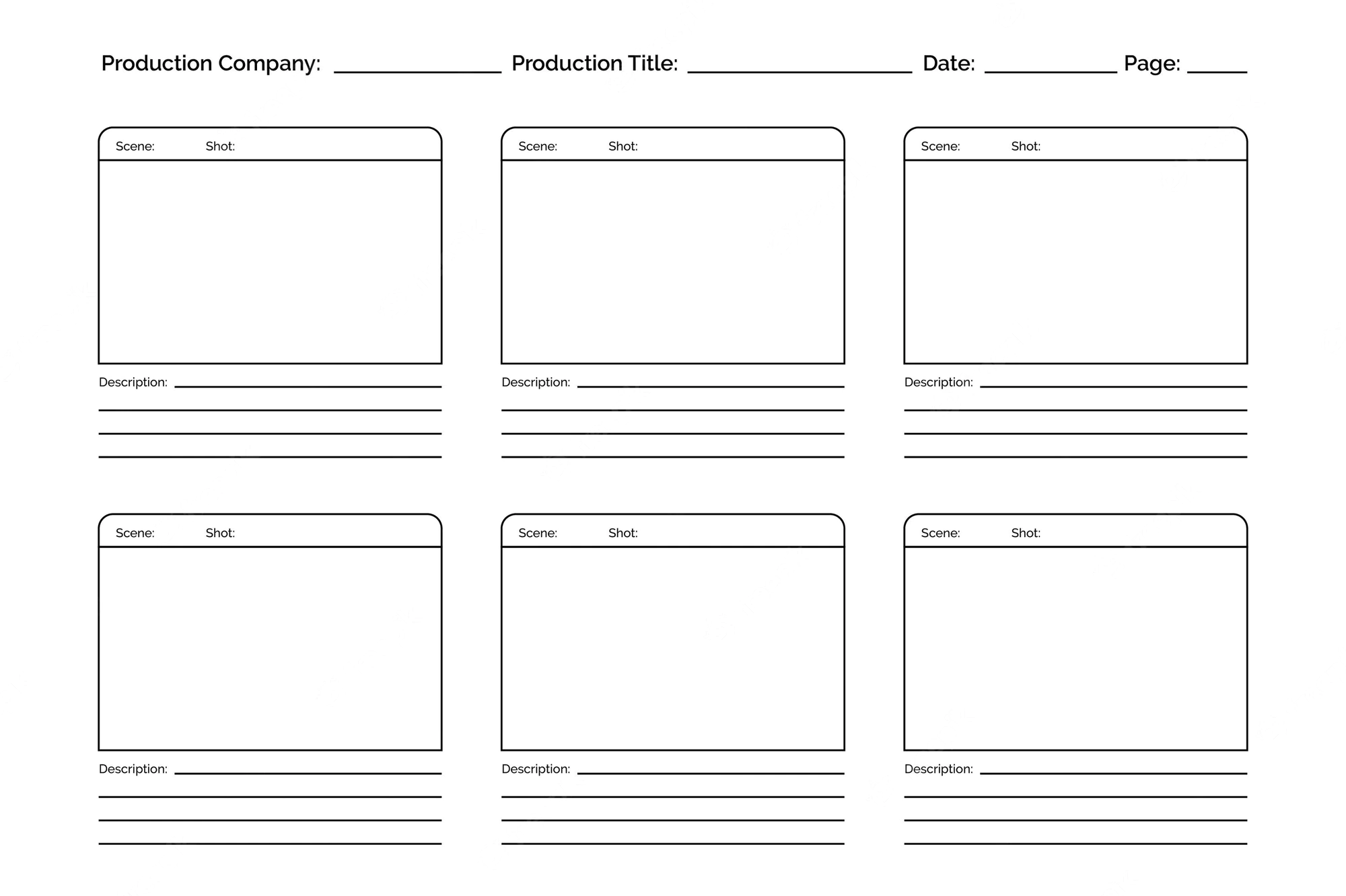 48 Storyboard Templates for Unleashing Your Creative Spirit Kitty Baby Love