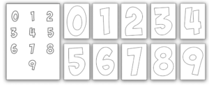 Number Outline Set 2