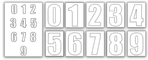 Number Outline Set 5