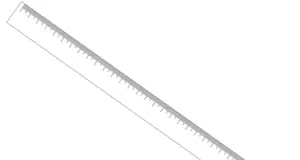 White colored printable Ruler
