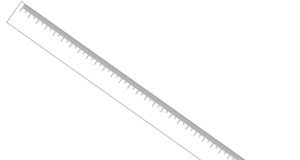 White colored printable Ruler