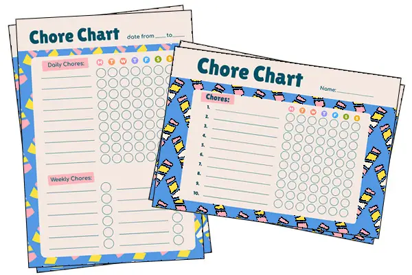 Chore Chart For 10-Year-Old