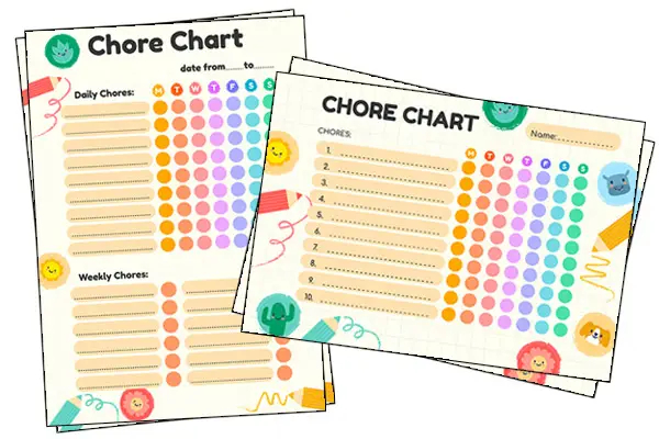 Chore Chart For 9-Year-Old