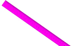 Pink colored printable ruler