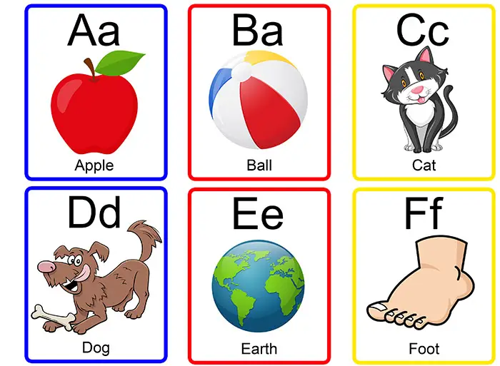 Free Printable English Alphabet Flashcards for Kids!