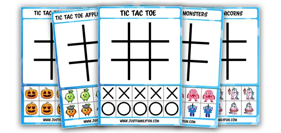 FREE Printable Tic Tac Toe Game Templates